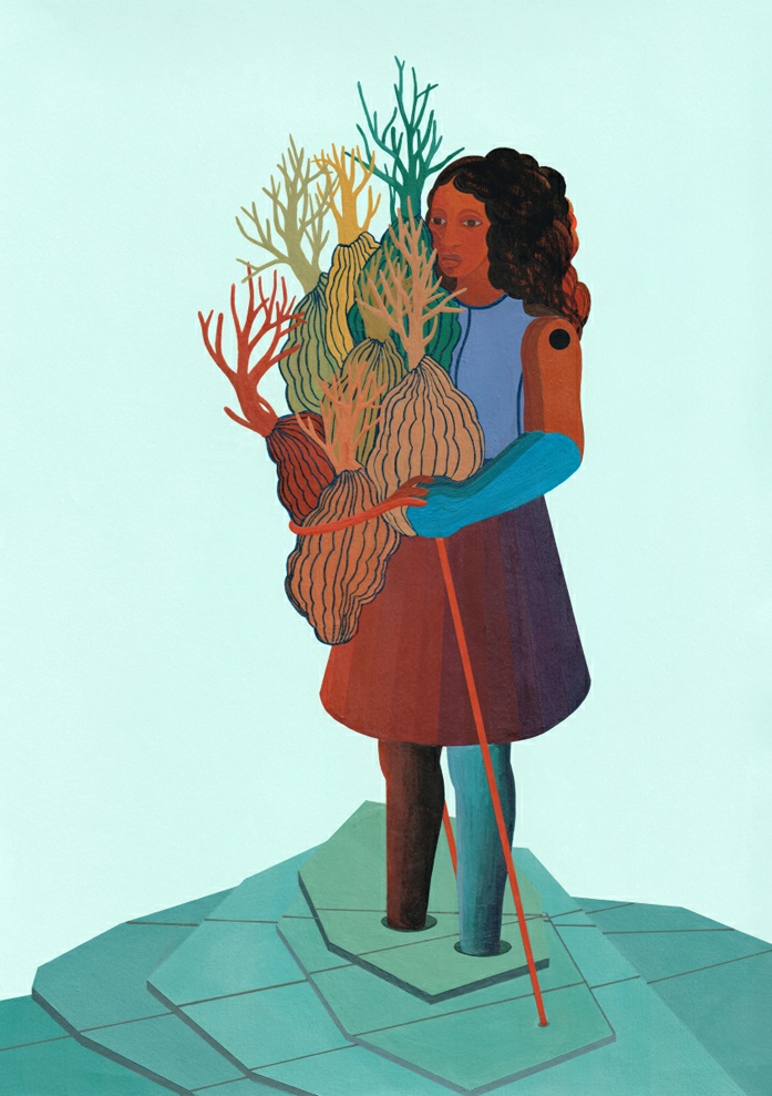 Otobong Nkanga, Social Consequences V: The Harvest, 2022, Collection Wim Waumans. Courtesy de l'artiste