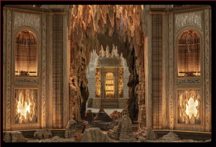 Eva Jospin, Vue de l’exposition Palazzo, 2023, Palais des Papes, Avignon © Benoit Fougeirol © Adagp, Paris, 2025